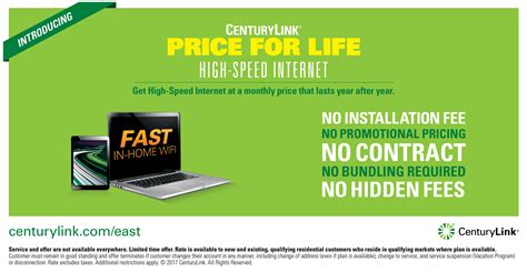 centurylink price for life offers.